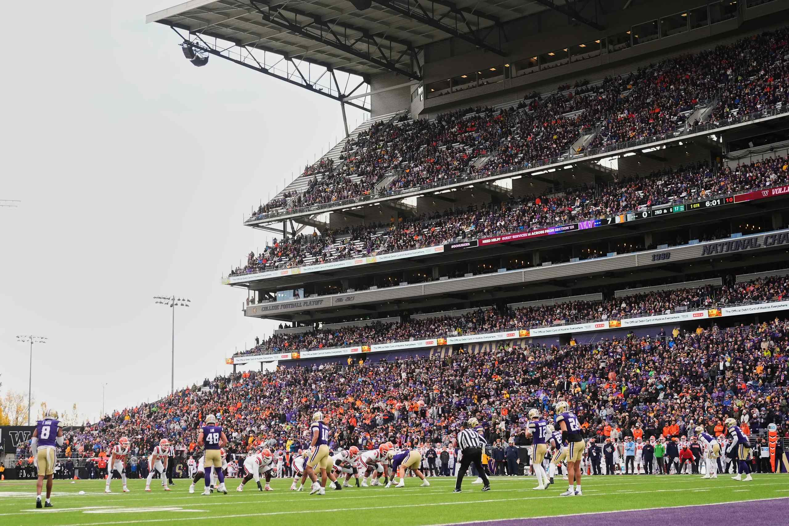 A packed Husky Stadium